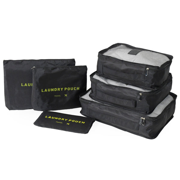 CARRY ON LUGGAGE WITH ORGANIZER (6PC)