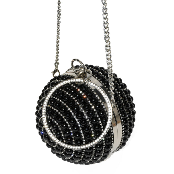 Round Beaded Evening Bag