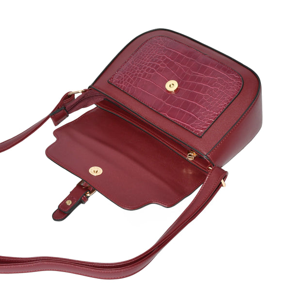 Ladies' Crossbody Bag with Buckle