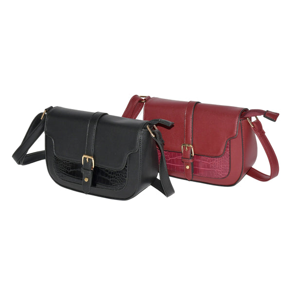 Ladies' Crossbody Bag with Buckle