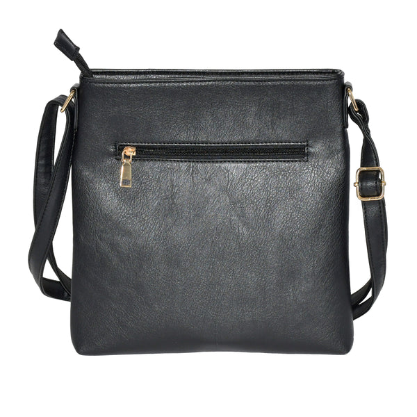 Ladies' Crossbody Bag with Zipper Pockets