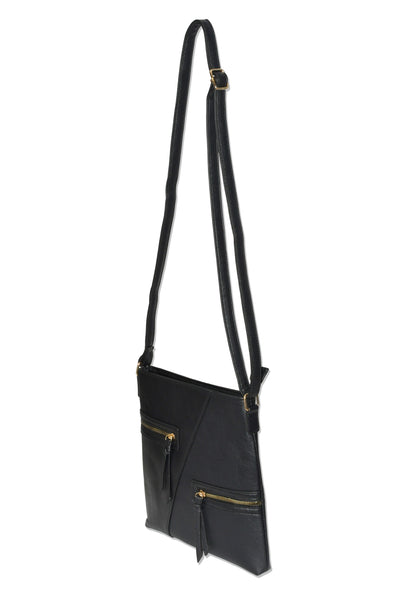 Ladies' Crossbody Bag with Zipper Pockets