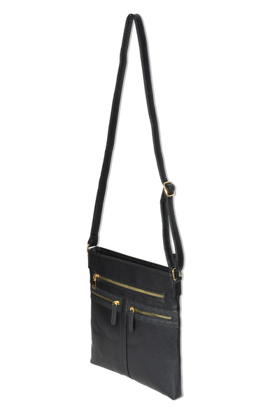 Ladies' Crossbody Bag with Zipper Design