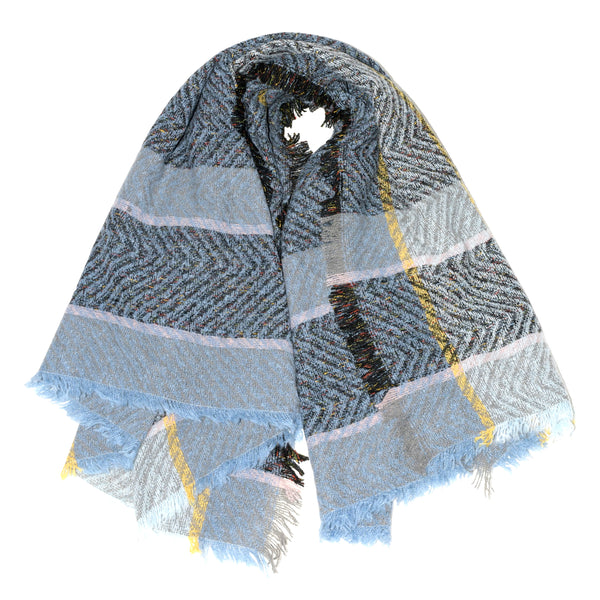 CHECKERED SHAWL SCARF