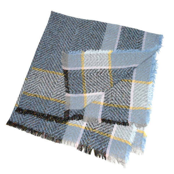 CHECKERED SHAWL SCARF