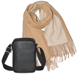 Crossbody Bag and Scarf Combo