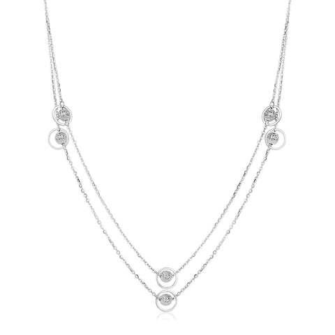 925 Sterling Silver Long Necklace