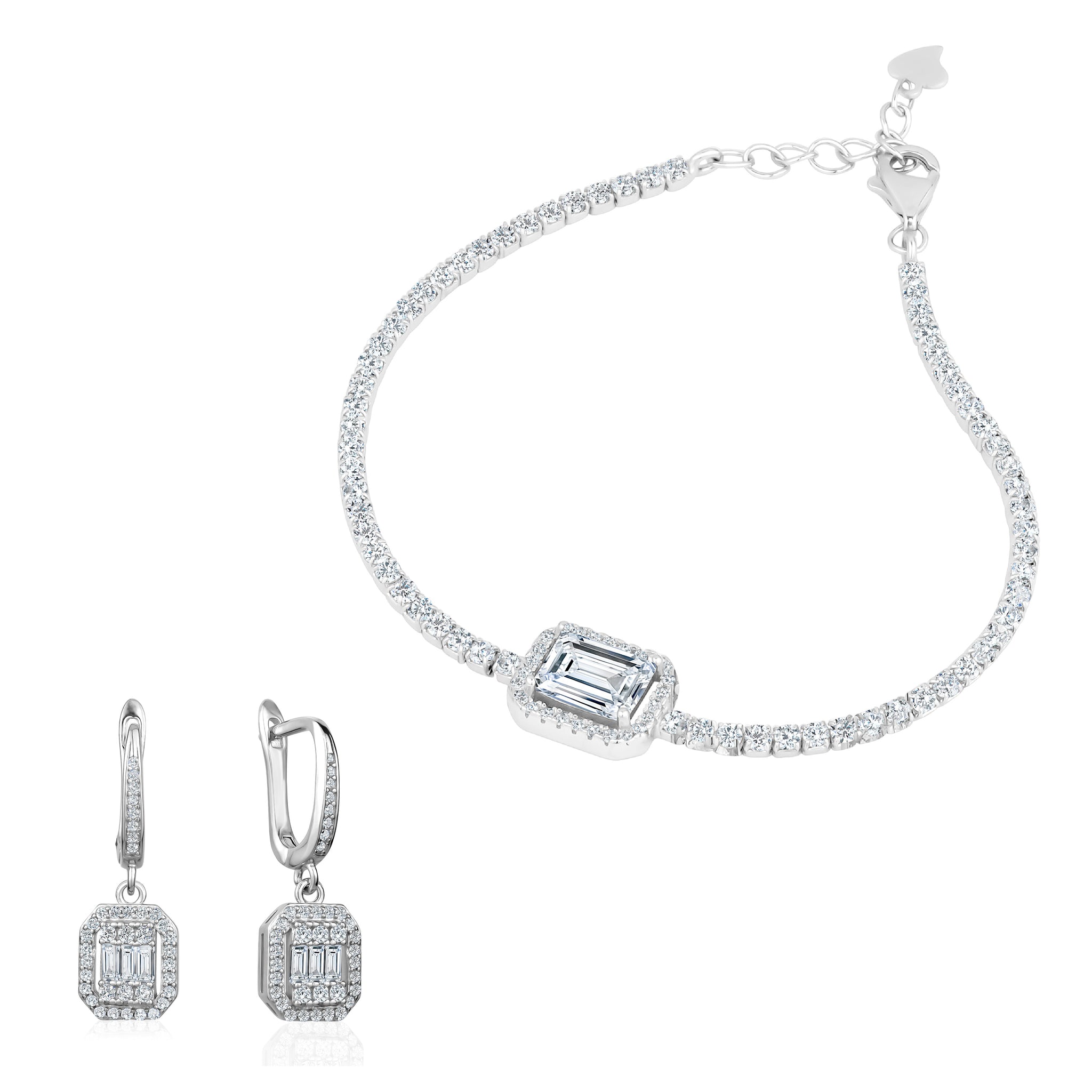 2 PC SET BRACELET AND EARRINGS