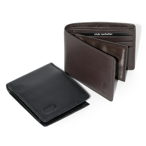 Men's Leather Slim Fold Wallet