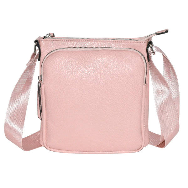 CROSSBODY BAG WITH FRONT ZIPPER POCKET