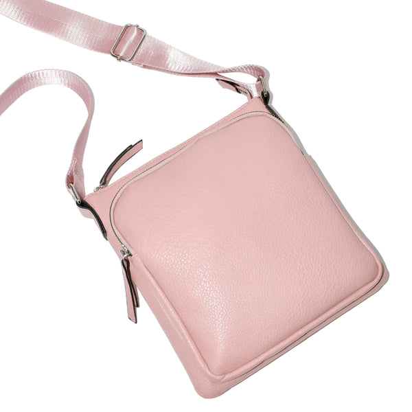 CROSSBODY BAG WITH FRONT ZIPPER POCKET