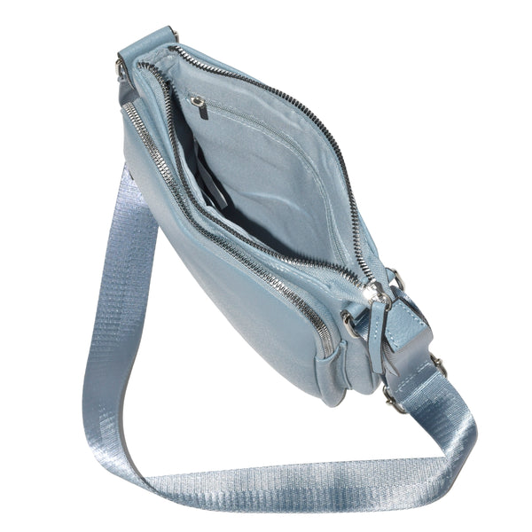 CROSSBODY BAG WITH FRONT ZIPPER POCKET