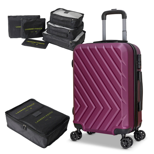 CARRY ON LUGGAGE WITH ORGANIZER (6PC)