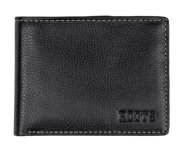 Men's Slim Fold Wallet with Coin Pocket