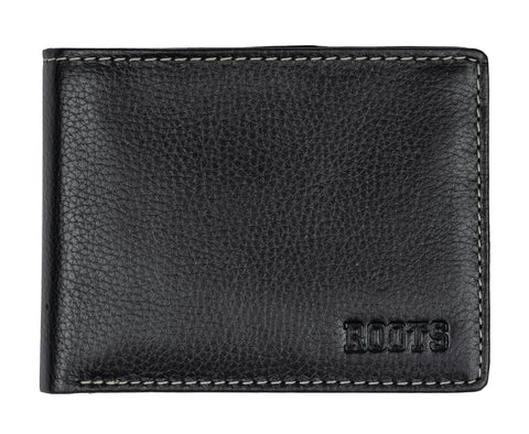 Men's Slim Fold Wallet with Coin Pocket