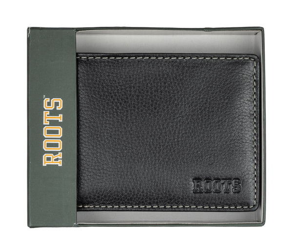 Men's Slim Fold Wallet with Coin Pocket