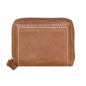 Ladies Compact Zip Around Snap Wallet