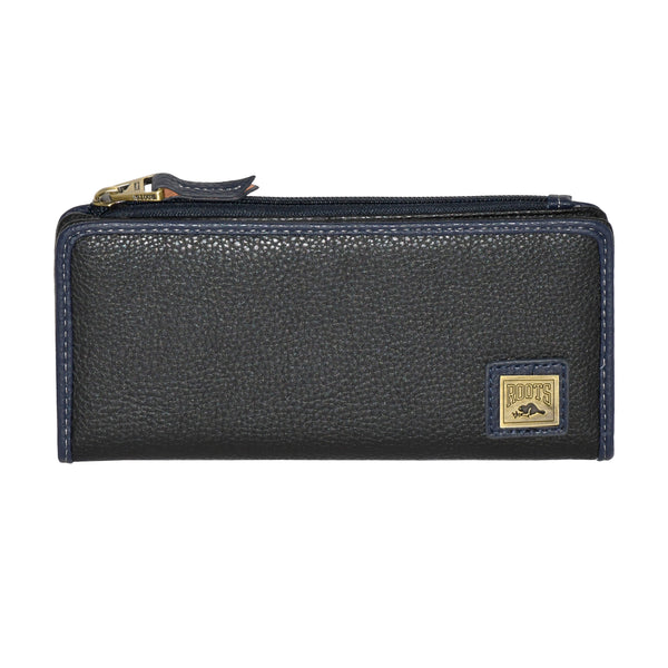 Slim Ladies Wallet with Top Zipper