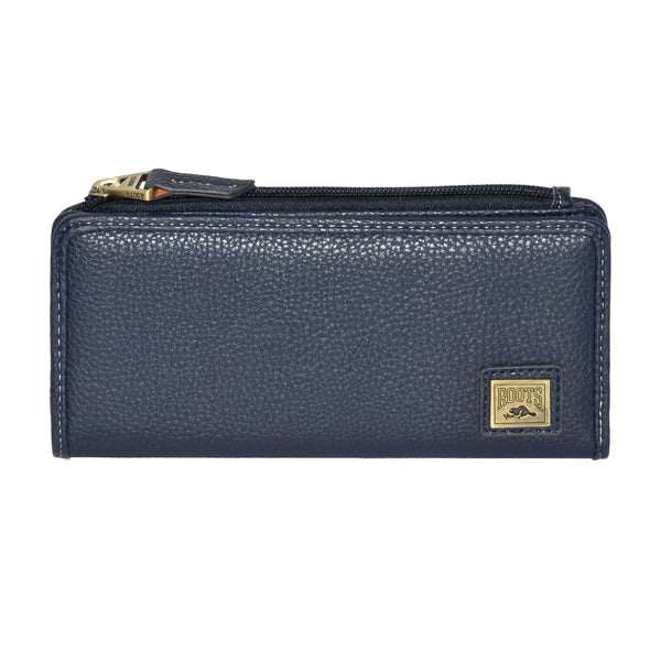 Slim Ladies Wallet with Top Zipper