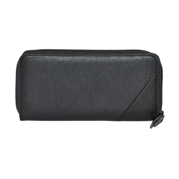 Slim Zipper Round Wallet