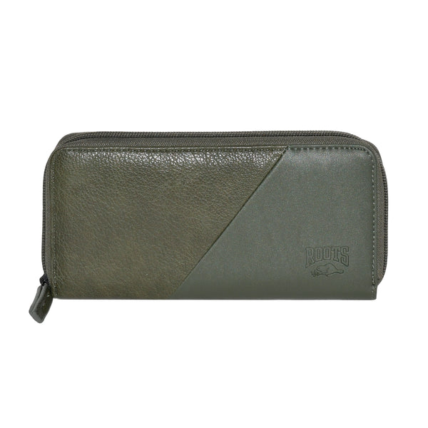 Slim Zipper Round Wallet