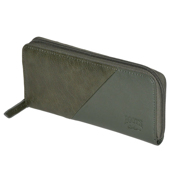 Slim Zipper Round Wallet