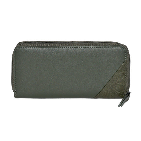 Slim Zipper Round Wallet