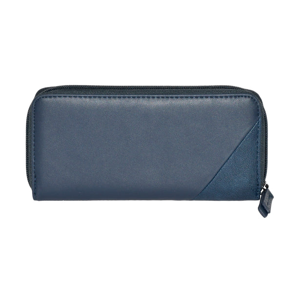 Slim Zipper Round Wallet