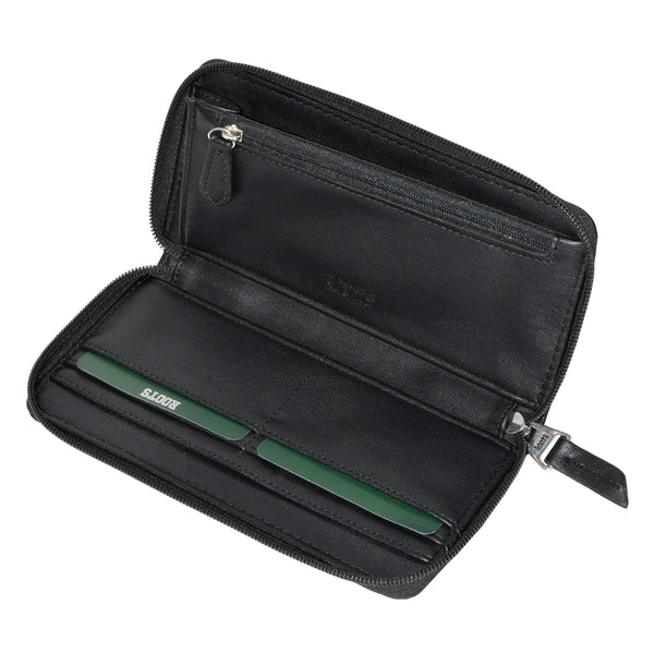 Slim Zipper Round Wallet