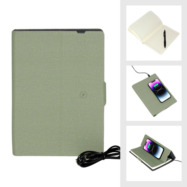 Notebook with Wireless Charge Phone Feature