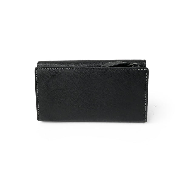 Ladies Medium Full Leather Clutch Wallet