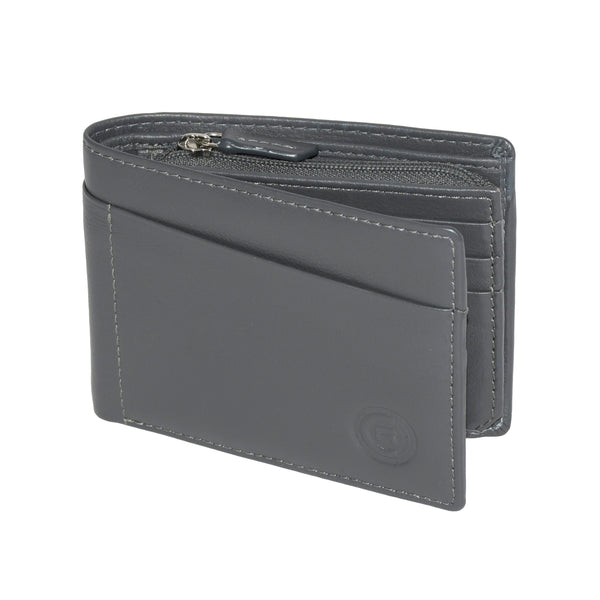 Men's Wallet with Zippered Pocket