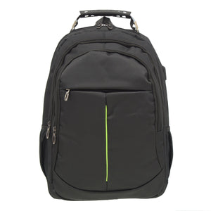 Oval Multi Pocket Backpack with USB