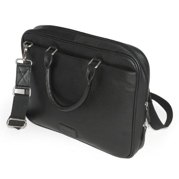 Slim Open Flap Briefcase with Top Handles