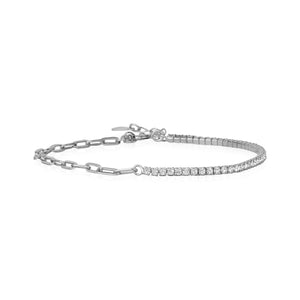 5A Cubic Zirconia Bracelet with Links