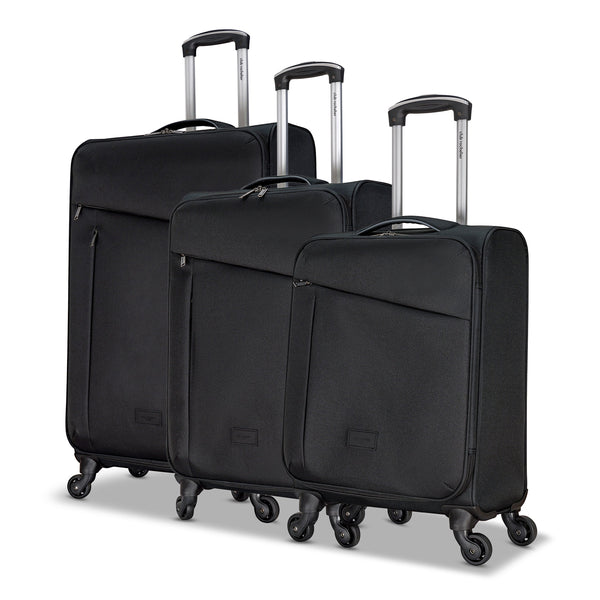 Ensemble de 3 bagages latéraux souples avec poignées contrastées