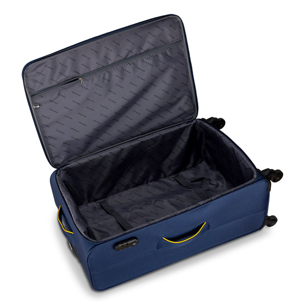 3 Piece Set Soft Side Luggage with Contrast Handles