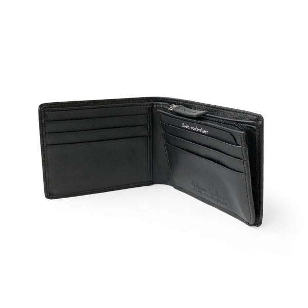 Men's Slim Wallet With Zippered Pocket