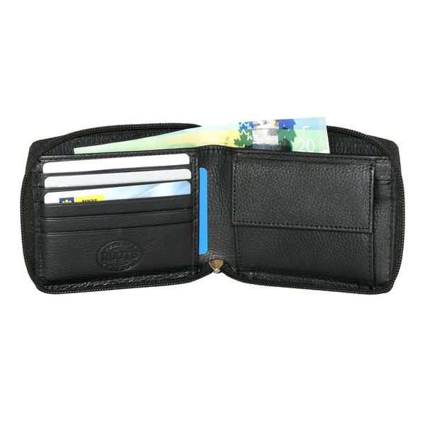 Men's Zip Around Coin Wallet