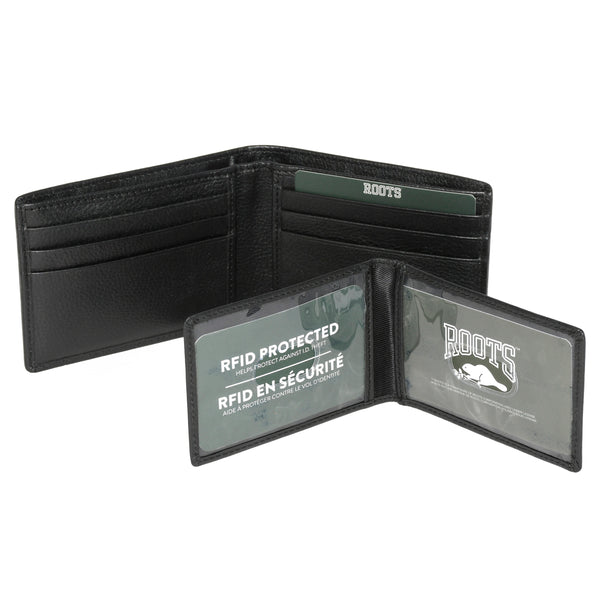 Men's Leather Slimfold RFID Wallet with Removable Passcase