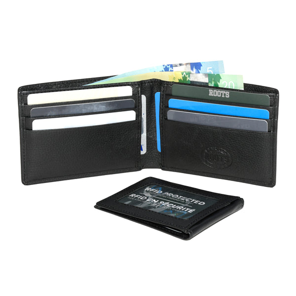 Men's Leather Slimfold RFID Wallet with Removable Passcase