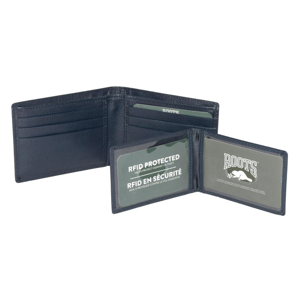 Men's Leather Slimfold RFID Wallet with Removable Passcase