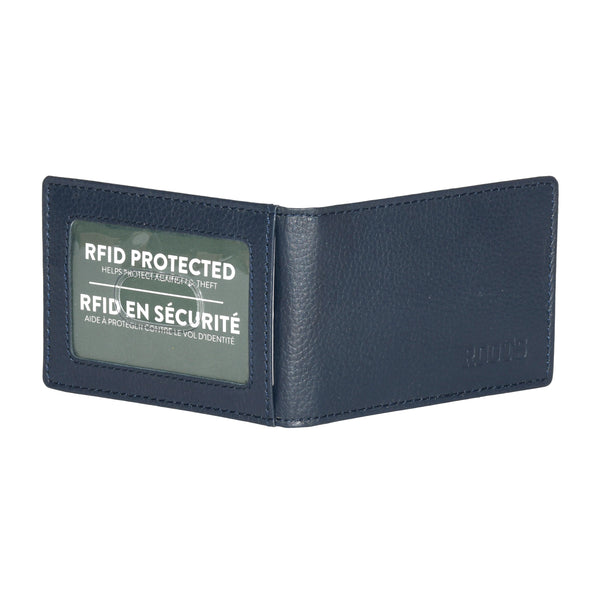 Portefeuille RFID Slimfold en cuir pour hommes avec étui amovible