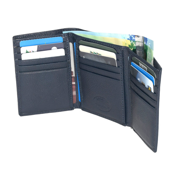 Men's Leather Trifold Wallet