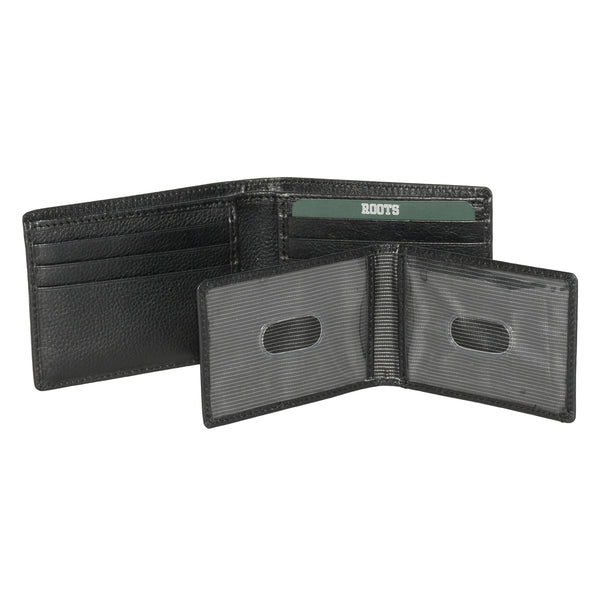 Men's Leather Slimfold Wallet with Removable Passcase