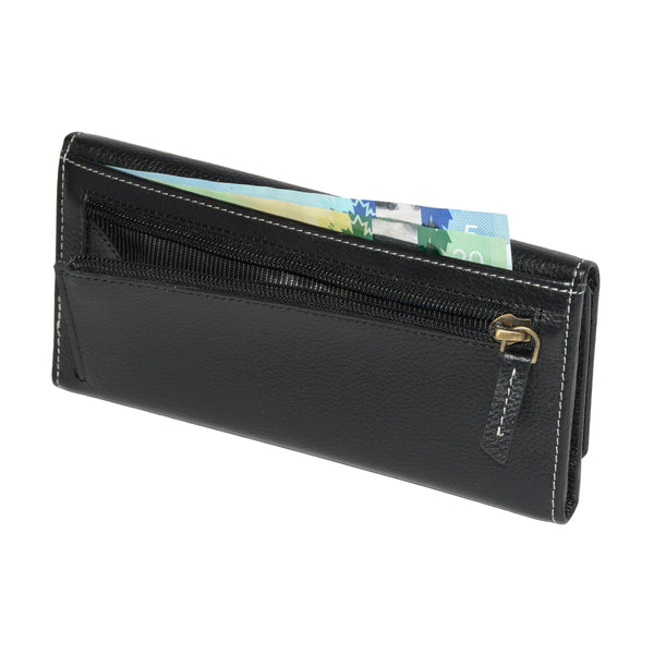 Ladies Slim Clutch Wallet